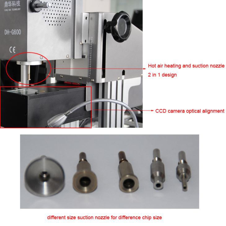 DH-G600 Optical Alignment BGA Rework Station For Repair BGA、QFN、 CSP、LGA、SMD